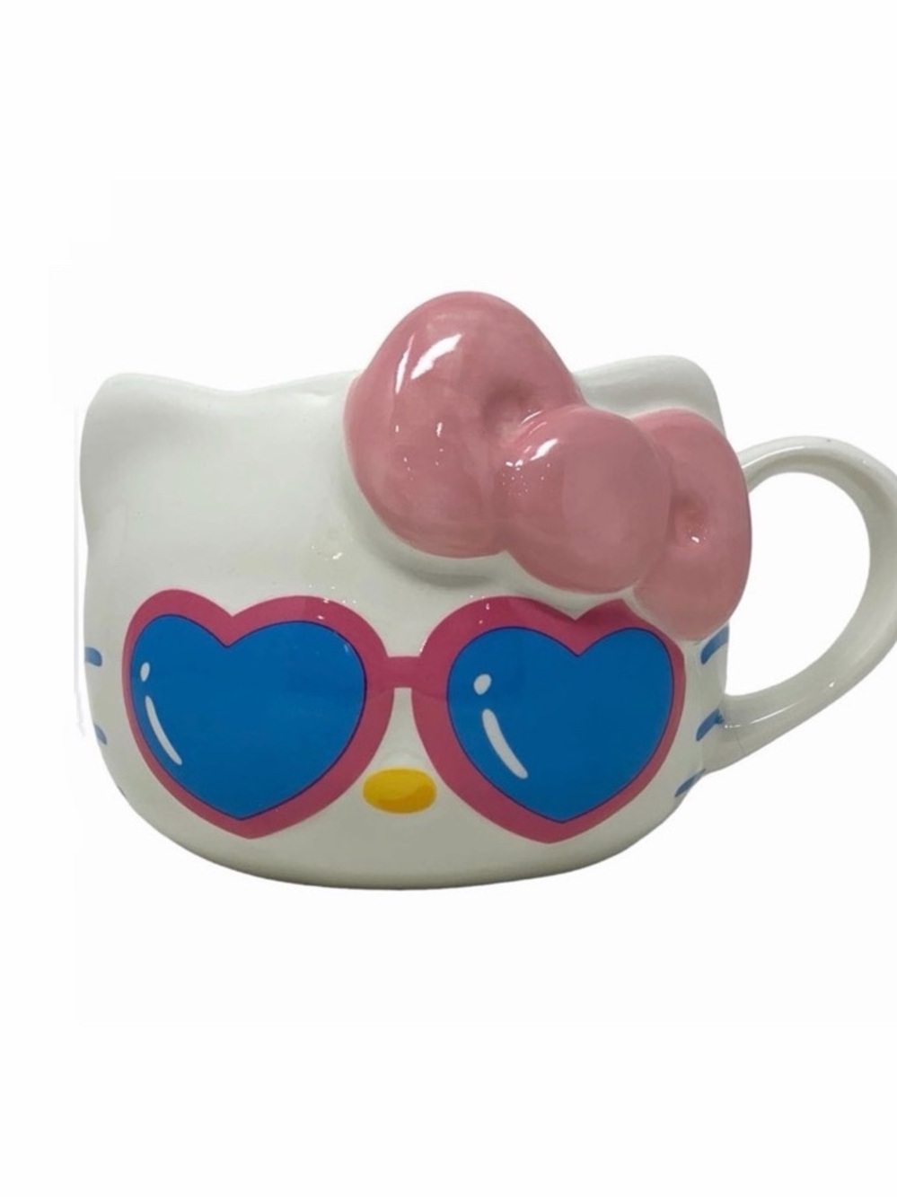 Hello Kitty Ceramic Mug with Pink and Blue Accents